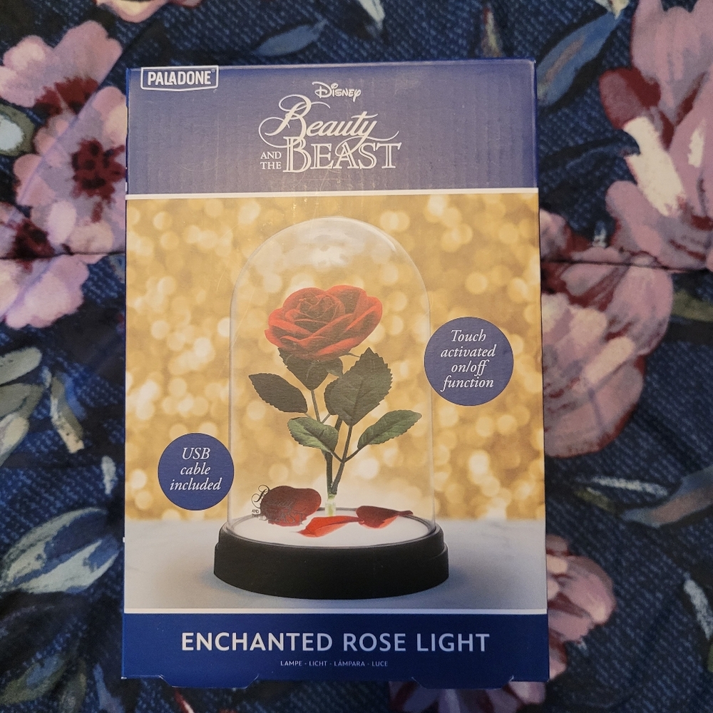 Disney Beauty and the Beast Red Rose Light